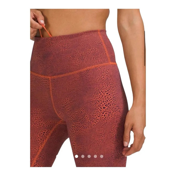 Lululemon Wunder Train High Rise Crop 23” Leggings NWT Orange Larkspur - Picture 3 of 10